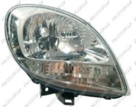 REF: RN9174803 - OPTICA DERECHA H4 ELECTRICA-CROMADA-PILOTO BLANCO-SIN MOTOR