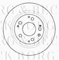Borg & Beck BBD4091 - Disco de freno