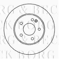 Borg & Beck BBD4110 - Disco de freno