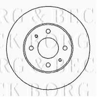 Borg & Beck BBD4112 - Disco de freno