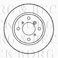 Borg & Beck BBD4166 - Disco de freno