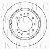 Borg & Beck BBD4343 - Disco de freno