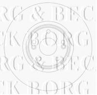 Borg & Beck BBD4438 - Disco de freno