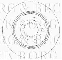 Borg & Beck BBD4476 - Disco de freno