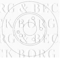 Borg & Beck BBD4484 - Disco de freno