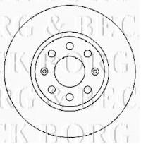 Borg & Beck BBD4553 - Disco de freno