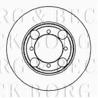 Borg & Beck BBD4989 - Disco de freno
