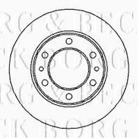 Borg & Beck BBD5036 - Disco de freno