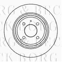 Borg & Beck BBD5038 - Disco de freno