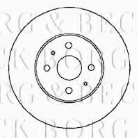 Borg & Beck BBD5045 - Disco de freno