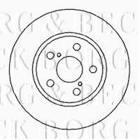 Borg & Beck BBD5106 - Disco de freno