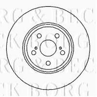 Borg & Beck BBD5124 - Disco de freno
