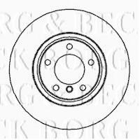 Borg & Beck BBD5155 - Disco de freno