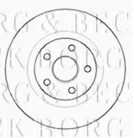 Borg & Beck BBD5711S - Disco de freno