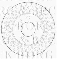 Borg & Beck BBD5805S - Disco de freno