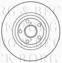 Borg & Beck BBD5893S - Disco de freno