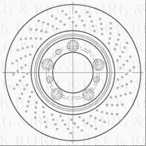 Borg & Beck BBD6064S - Disco de freno