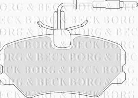 Borg & Beck BBP1105 - Juego de pastillas de freno