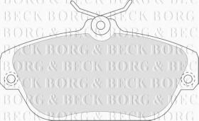 Borg & Beck BBP1157 - Juego de pastillas de freno