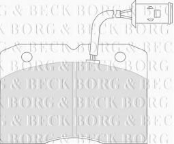 Borg & Beck BBP1202 - Juego de pastillas de freno