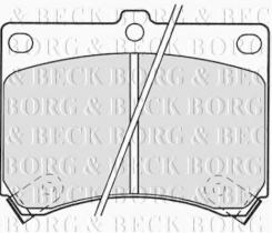 Borg & Beck BBP1208 - Juego de pastillas de freno