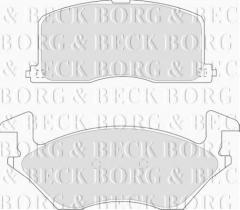 Borg & Beck BBP1234 - Juego de pastillas de freno
