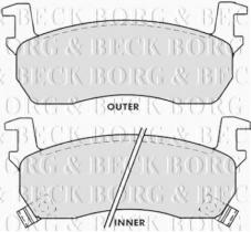 Borg & Beck BBP1270 - Juego de pastillas de freno