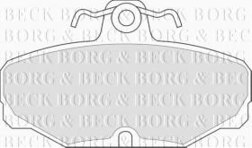 Borg & Beck BBP1302 - Juego de pastillas de freno