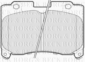Borg & Beck BBP1354 - Juego de pastillas de freno