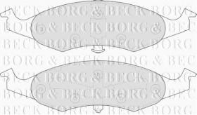 Borg & Beck BBP1368 - Juego de pastillas de freno