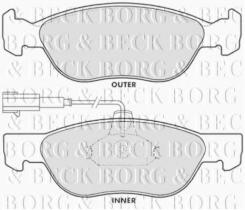 Borg & Beck BBP1387 - Juego de pastillas de freno