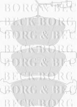 Borg & Beck BBP1396 - Juego de pastillas de freno