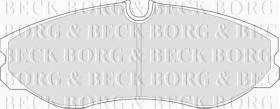 Borg & Beck BBP1436 - Juego de pastillas de freno