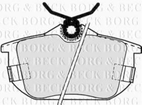 Borg & Beck BBP1488 - Juego de pastillas de freno