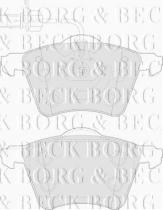 Borg & Beck BBP1498 - Juego de pastillas de freno