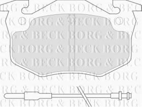 Borg & Beck BBP1545 - Juego de pastillas de freno