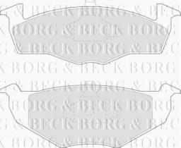 Borg & Beck BBP1555 - Juego de pastillas de freno