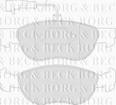 Borg & Beck BBP1576 - Juego de pastillas de freno