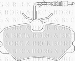 Borg & Beck BBP1608 - Juego de pastillas de freno
