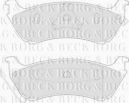 Borg & Beck BBP1666 - Juego de pastillas de freno