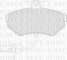 Borg & Beck BBP1733 - Juego de pastillas de freno