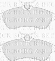 Borg & Beck BBP1735 - Juego de pastillas de freno