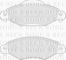 Borg & Beck BBP1808 - Juego de pastillas de freno