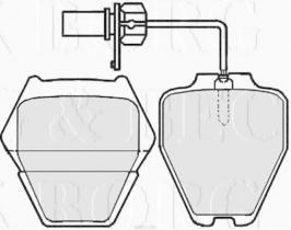 Borg & Beck BBP2199 - Juego de pastillas de freno