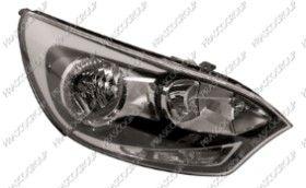 REF: KI4264903 - OPTICA DERECHA H1+H1 ELECTRICA-SIN MOTOR-NEGRA-7 PINES