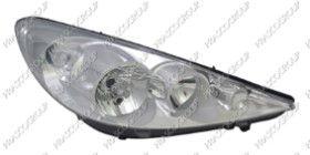 REF: PG0114903 - OPTICA DERECHA H1+H7 ELECTRICA-CON MOTOR-CROMADA
