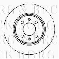 Borg & Beck BBD4019 - Disco de freno