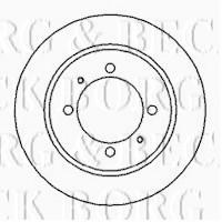 Borg & Beck BBD4195 - Disco de freno