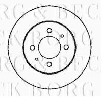 Borg & Beck BBD4201 - Disco de freno