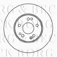 Borg & Beck BBD5002 - Disco de freno